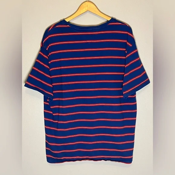 Vintage 90’s Tommy Hilfiger Jeans Striped Tee size XL Relaxed Fit - Picture 2 of 3